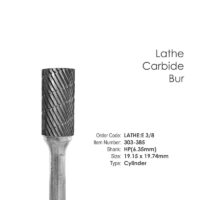 Lathe Carbide Bur Cylinder 3/8