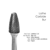 Lathe Carbide Bur taper A 1/2